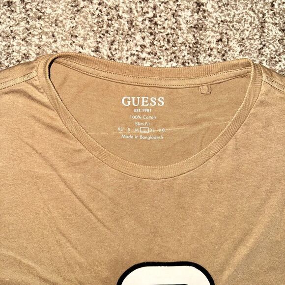 GUESS Men's Filip Logo Slim Fit Crew Neck Tee T-Shirt - Picture 3 of 7